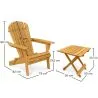 Stuhl und Gartentisch für den Außenbereich - Holz - Alana image 7