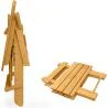 Stuhl und Gartentisch für den Außenbereich - Holz - Alana image 7
