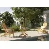 Stuhl und Gartentisch für den Außenbereich - Holz - Alana image 7
