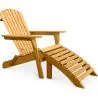 Liegestuhl mit Fußstütze - Gartenstuhl aus Holz - Alana image 7