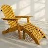 Liegestuhl mit Fußstütze - Gartenstuhl aus Holz - Alana image 7