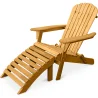 Liegestuhl mit Fußstütze - Gartenstuhl aus Holz - Adirondack image 7