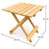 Stuhl für den Außenbereich mit Fußhocker und Tisch für den Außenbereich & Garten - Holz - Alana image 7