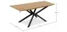 Rechteckiger Esstisch - Industriedesign Holz und Metall - Danr image 7