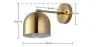 Wandleuchte - Goldenes Metall - Bleni image 7