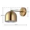 Wandleuchte - Goldenes Metall - Bleni image 7