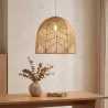 Rattan-Deckenlampe - Pendelleuchte im Boho-Bali-Design - Bu image 7