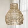 Rattan-Deckenlampe - Pendelleuchte im Boho-Bali-Design - Lan image 7