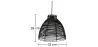 Schwarze Rattan-Deckenlampe - Pendelleuchte im Boho-Bali-Design - Gian image 7