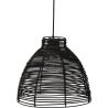 Schwarze Rattan-Deckenlampe - Pendelleuchte im Boho-Bali-Design - Gian image 7