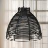 Schwarze Rattan-Deckenlampe - Pendelleuchte im Boho-Bali-Design - Gian image 7