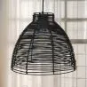 Schwarze Rattan-Deckenlampe - Pendelleuchte im Boho-Bali-Design - Gian image 7