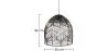 Schwarze Rattan-Deckenlampe - Boho-Bali-Design-Pendelleuchte - Le image 7