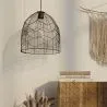 Schwarze Rattan-Deckenlampe - Boho-Bali-Design-Pendelleuchte - Le image 7