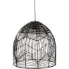 Schwarze Rattan-Deckenlampe - Boho-Bali-Design-Pendelleuchte - Le image 7