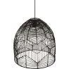 Schwarze Rattan-Deckenlampe - Boho-Bali-Design-Pendelleuchte - Le image 7
