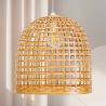 Deckenlampe aus Bambus - B Boho-Bali-Design-Pendelleuchte - Thi image 7