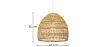 Rattan-Deckenlampe - Pendelleuchte im Boho-Bali-Design - 40cm - Hoa image 7