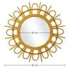  Wandspiegel - Rundes Boho-Bali-Design (60 cm) - Miu image 7