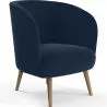 Design-Sessel - In Samt bezogen - Krenda image 7