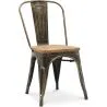 Esszimmerstuhl - Industriedesign - Stahl und Holz - Neuauflage - Stylix image 7