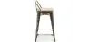 Barhocker mit Rückenlehne - Industriedesign - Holz & Stahl - 60cm - New Edition - Stylix image 7