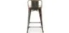 Barhocker mit Rückenlehne - Industriedesign - Holz & Stahl - 60cm - New Edition - Stylix image 7