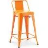Barhocker mit Rückenlehne - Industriedesign - 60cm - New Edition - Stylix image 7