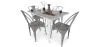 Pack Esstisch und 4 Esszimmerstühle Industrial Design - New Edition- Bistrot Stylix image 7