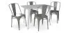 Pack Esstisch und 4 Esszimmerstühle Industrial Design - New Edition- Bistrot Stylix image 7