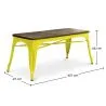 Industriedesign-Bank - Holz und Metall - Stylix
 image 7