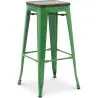 Barhocker - Industriedesign - Holz & Stahl - 76 cm - New Edition- Stylix image 7