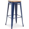 Barhocker - Industriedesign - Holz & Stahl - 76cm - Neuauflage - Stylix image 7