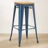 Barhocker - Industriedesign - Holz & Stahl - 76cm - Neuauflage - Stylix image 7
