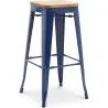 Barhocker - Industriedesign - Holz & Stahl - 76cm - Neuauflage - Stylix image 7