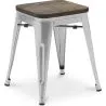 Barhocker im Industriedesign - Holz & Stahl - 45cm - Neuauflage - Stylix image 7