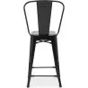 Barhocker mit Rückenlehne - Industriedesign - 60cm - New Edition - Stylix image 7