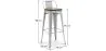 Barhocker - Industriedesign - Holz und Stahl - 76cm - Stylix image 7