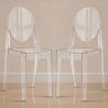 2er-Pack transparente Esszimmerstühle - Victoria Queen image 7