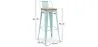 Barhocker mit Rückenlehne - Industriedesign - Holz & Stahl - 76cm - New Edition - Stylix image 7