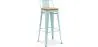 Barhocker mit Rückenlehne - Industriedesign - Holz & Stahl - 76cm - New Edition - Stylix image 7