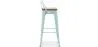 Barhocker mit Rückenlehne - Industriedesign - Holz & Stahl - 76cm - New Edition - Stylix image 7