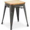 Barhocker im Industriedesign - Holz & Stahl - 45cm - Neuauflage - Stylix image 7