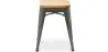 Barhocker im Industriedesign - Holz & Stahl - 45cm - Neuauflage - Stylix image 7