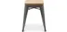 Barhocker im Industriedesign - Holz & Stahl - 45cm - Neuauflage - Stylix image 7