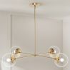 Deckenlampe in Gold - Design-Pendelleuchte - 4 Arme - Luba image 7