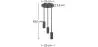 Design-Deckenlampe - Hängeleuchte - 3 Arme - Troy image 7