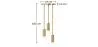 Goldene Deckenlampe - 3-armige Pendelleuchte - Troy image 7