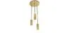 Goldene Deckenlampe - 3-armige Pendelleuchte - Troy image 7