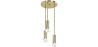Goldene Deckenlampe - 3-armige Pendelleuchte - Troy image 7